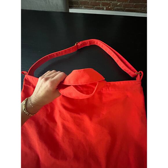 Baggu Herman Miller Red Canvas Tote Bag Crossbody Large Canvas Logo - Picture 6 of 9
